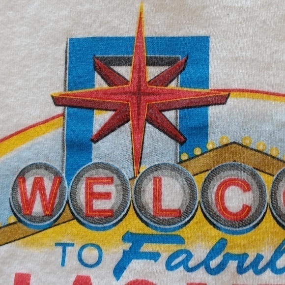 Welcome to Fabulous Las Vegas graphic tee Anvil brand 100% cotton size L EUC - Picture 6 of 8